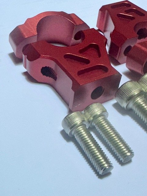 SURRON ULTRA BEE HANDLEBAR CLAMPS RED