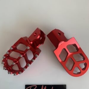 SURRON LIGHT BEE X LBX LB1 e FOOTRESTS FOOTPEGS RED CNC ALLOY