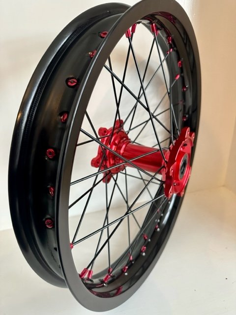 SURRON ULTRA BEE 18 21 WHEEL SET RED BLACK BLUE GOLD